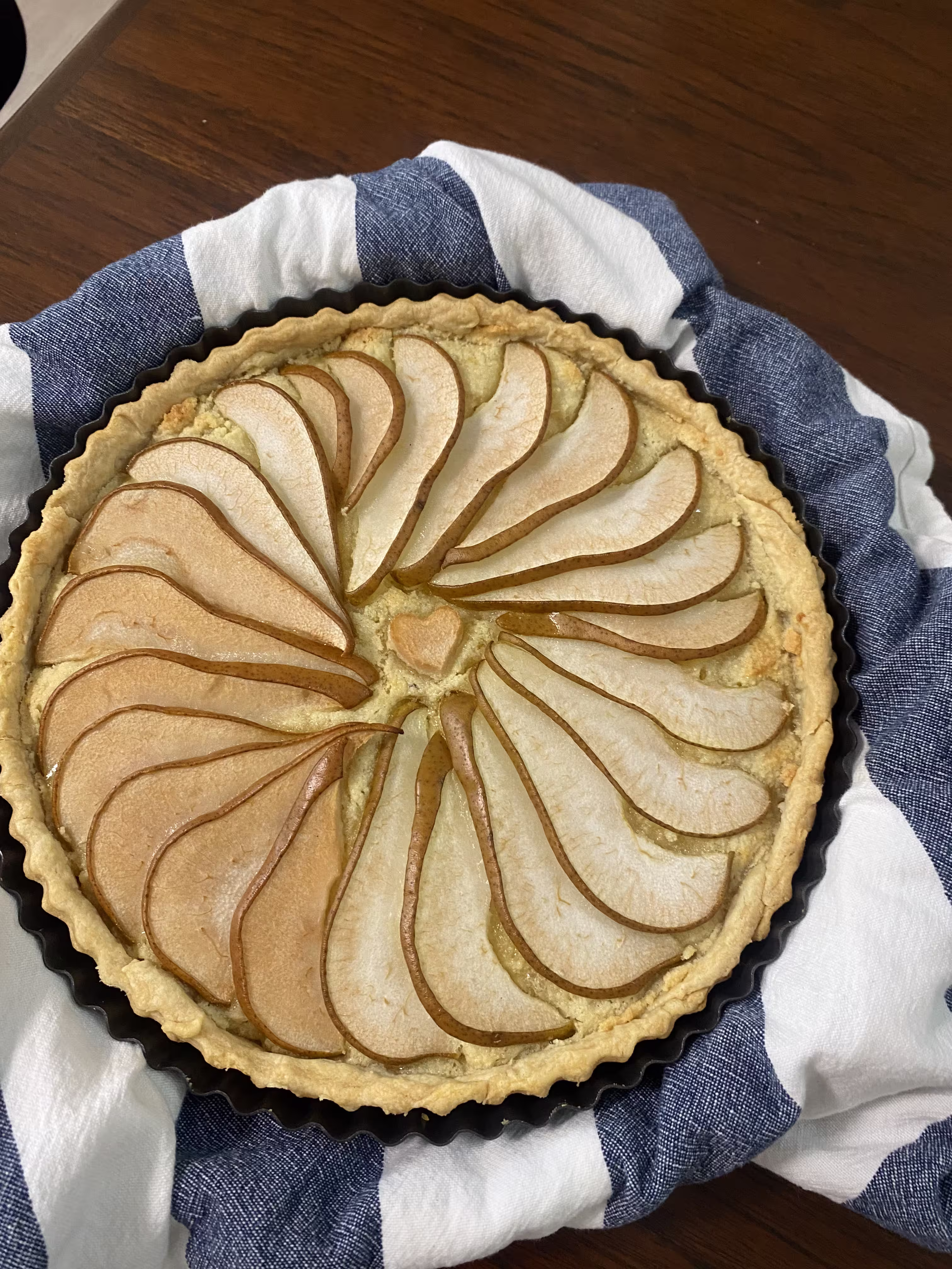 Pear flan